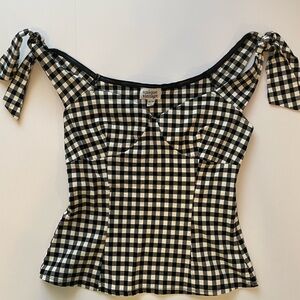 Unique Vintage XL in black and white check
